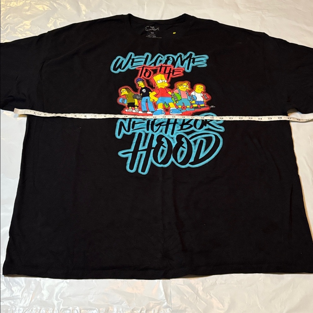The Simpsons Welcome to the Neighborhood Character Graphic Tee Black Sz 3XL - Picture 3 of 9